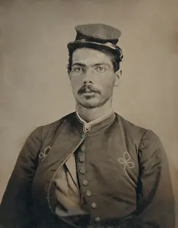 Recruits Prints: African American soldier in Civil War Union Zouave uniform