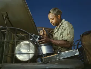 Kentucky Prints: African American soldier, a truck driver and mechanic