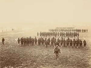 Lcgr1706 Prints: African American soldiers in formation at Camp Meade, Pennsylvania, May 1899