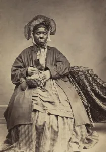 Free Blacks Prints: African American woman holding a basket