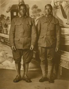 Backdrop Prints: African American World War I Infantry soldiers