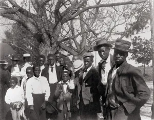 18 People Prints: African American young men and boys dressed for church
