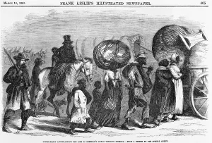 Escape Prints: African Americans, now Freedmen, joining Sherman's march through Georgia in 1865