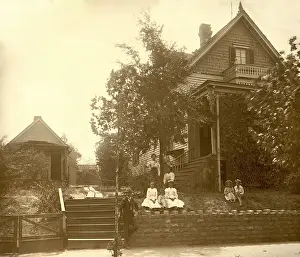 Prosperity Prints: African Americans posed in front of their middle class home in Georgia