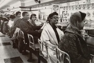 Protests Prints: African Americans sit in protest at a whites-only lunch counter in Nashville