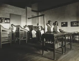 Students Prints: African Americans working as printing typesetters