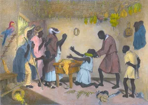 Emancipation Prints: Afro-Caribbeans engaging in a divination ritual to identify a thief