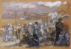 Recreation Prints: AFTERNOON AT CONEY ISLAND, by William Glackens