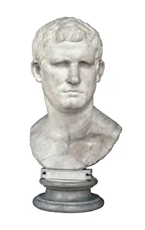 Imperial Rome Prints: Agrippa. 63 BC - 12 BC. Bust. Roman art