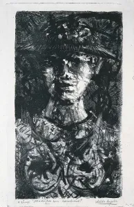 Colorportrait Prints: AGUIAR CARMONA, Waldo (1930). Girl with a hat