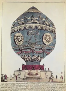 Air balloon of the brothers Jacques-tienne and Joseph-Michel Montgolfier