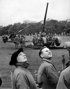 Lcgr1309 Prints: Air defense exercises in London in August 1939, the month before World War 2 began