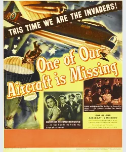 1942 Movies Prints: ONE OF OUR AIRCRAFT IS MISSING, window card, 1942