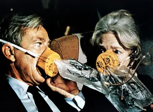 Oxygen Mask Prints: AIRPORT, Whit Bissell, Helen Hayes, 1970
