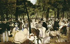 AISA/Everett Collection MANET, douard (1832-1883). Music in the Tuileries Gardens. 1862