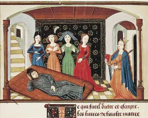AISA/Everett Collection MEUNG, Jean de (1240-1305); BOETHIUS, Anicius Manlius Severinus (480-524)