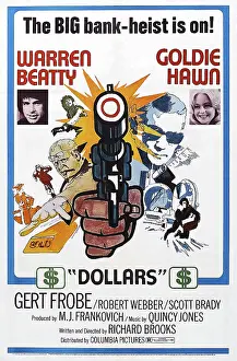 Hawn Prints: $, (aka DOLLARS), Us poster art, from left: Warren Beatty, Goldie Hawn, 1971