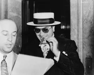 Mobster Prints: Al Capone, with a cigar and a big smile