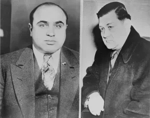 Moran Prints: Al Capone (left) and his rival
