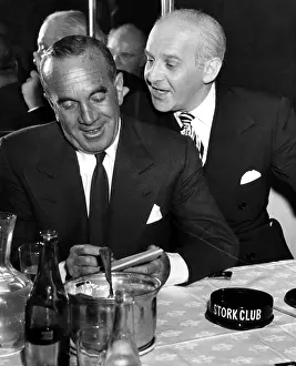 Columnist Prints: Al Jolson, and Walter Winchell
