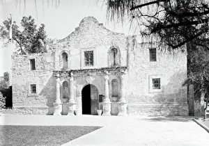 Mission Prints: The Alamo. Mission San Antonio de Valero, also known as the Alamo. 1961