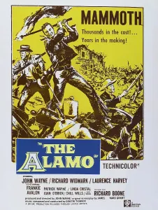 Widmark Prints: THE ALAMO, US poster art, Richard Widmark, (left), John Wayne, (center), 1960
