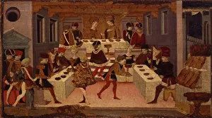 Banquet Prints: Alatiel Stories, by Master of Cassoni