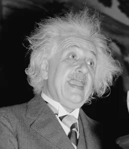 Exile Prints: Albert Einstein (1879-1955), speaking in Washington, D.C. ca. 1940
