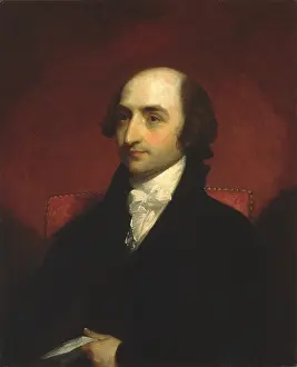 Finance Prints: Albert Gallatin, by Gilbert Stuart, 1803, American painting, oil on canvas