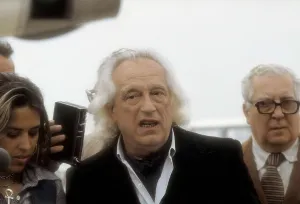 Alberti Prints: ALBERTI, Rafael (1902-1999). Rafael Alberti's arrival to Madrid's airport in April 1977 from Rome