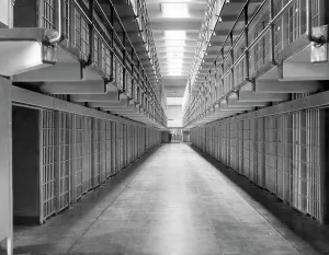 Bars Prints: An Alcatraz cell block, San Francisco