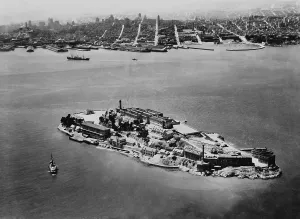 Islands Prints: Alcatraz Federal Prison in San Francisco Bay