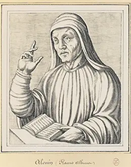 Iber1405people Prints: ALCUIN, Albinus Flaccus (735-804)