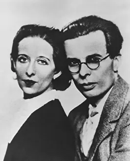 Novelists Prints: Aldous Huxley and his first wife