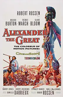 Jb13dec10 Prints: ALEXANDER THE GREAT, US poster art, 1956