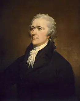 Gray Hair Prints: Alexander Hamilton, by John Trumbull, 1806, American painting, oil on canvas