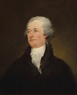 Gray Hair Prints: Alexander Hamilton, by John Trumbull, 1804-06, American painting, oil on canvas