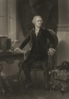 Books Prints: Alexander Hamilton, in full length portrait