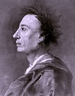 1700s Prints: Alexander Pope (1688-1744) was one of the most important English poet and writers of the 18th century