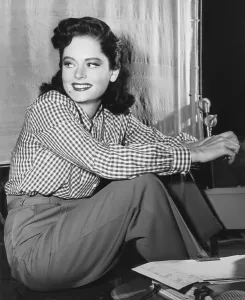 Plaid Shirt Prints: Alexis Smith, ca. mid-1940s