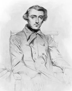 2008 2 Prints: Alexis de Tocqueville (1805-1859) French author of the classic 'Democracy in America' (1835-40)