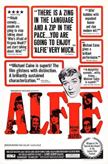 2014 Prints: ALFIE, US poster art, Michael Caine, 1966
