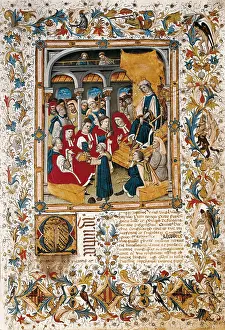 Alfonso V, with the presence of Maria of Castile