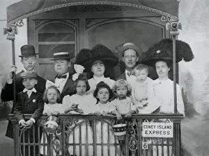 Train Car Prints: Alfred E. Smith and friends in a staged Studio Portrait