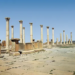 Sunlightafrica Prints: ALGERIA. BATNA. Timgad. Colonnade. AISA/Everett Collection**US SALES ONLY**