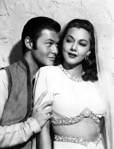 ALI BABA AND THE FORTY THIEVES, from left: Turhan Bey, Maria Montez, 1944