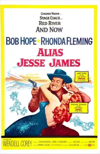 Rhonda Prints: ALIAS JESSE JAMES, US poster, Bob Hope, Rhonda Fleming, 1959