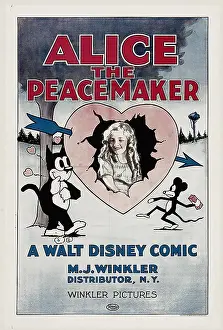 Disney Prints: ALICE THE PEACEMAKER, center: Virginia Davis, 1924