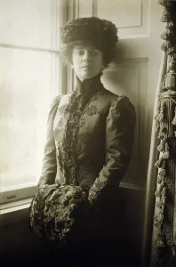 First Family Prints: Alice Roosevelt (1884-1980), wearing hat and muff