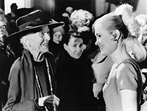 Longworth Prints: Alice Roosevelt Longworth with Tricia Nixon after her engagement to Edward Cox was announced